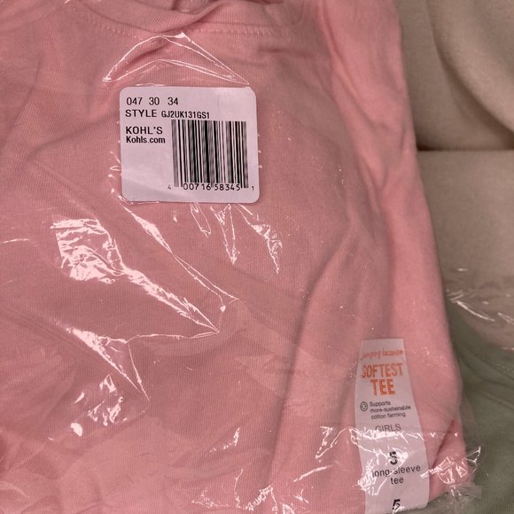 NWT Jumping Beans Girls' Size 5 Bundle - LS Shirts + Hoodie - Picture 6 of 9